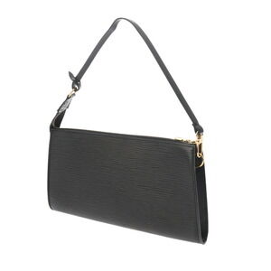 Louis Vuitton Leather Noir Black Accessory Epi Pouch